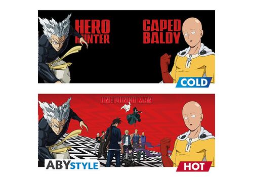 Duży kubek zmieniający kolor One Punch Man - Saitama & Garou- Zdjęcie 3