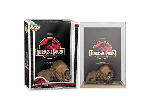 Figurka Jurassic Park POP! Movie Poster - Tyrannosaurus Rex and Velociraptor