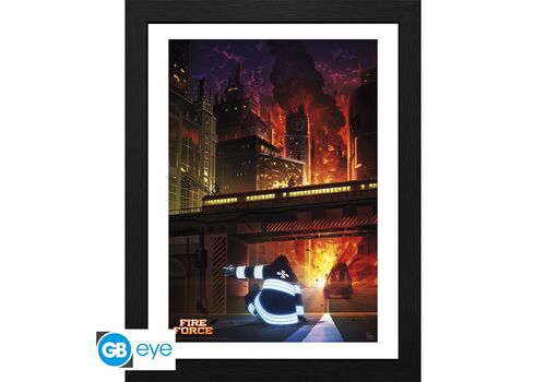 Plakat w ramie Fire Force - Spontaneous Human Combustion (30 x 40 cm)