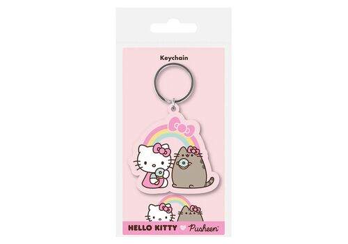 Brelok gumowy Pusheen Hello Kitty - Treat Time