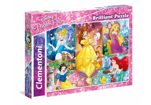 Puzzle Brilliant Disney - Księżniczki (104 elementów)
