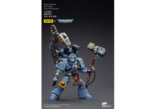Figurka Warhammer 40k 1/18 Space Marines (Space Wolves) - Iron Priest Jorin Fellhammer- Zdjęcie 9