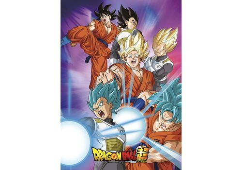 Ręcznik plażowy Dragon Ball Super - Son Goku i Vegeta #2 (70 x 140 cm)