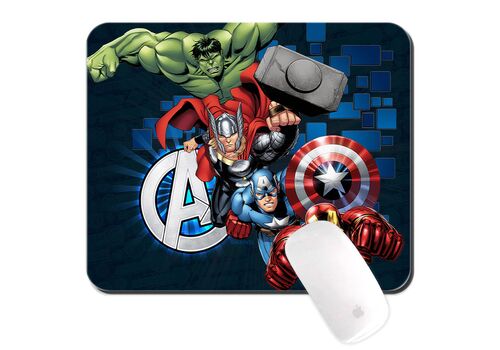 Podkładka materiałowa pod mysz Marvel -  Iron Man, Kapitan Ameryka, Thor i Hulk