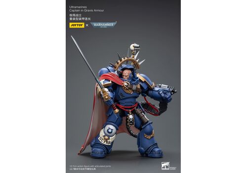 Figurka Warhammer 40k 1/18 Space Marines (Ultramarines) - Captain in Gravis Armour- Zdjęcie 7
