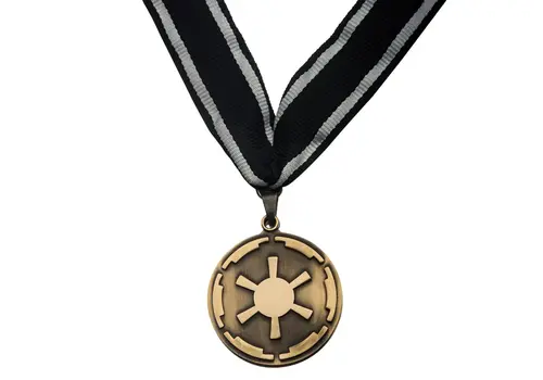 Repliki Star Wars: Mandalorian - Naszyjnik z Mitozaurem, Medal Imperium i Przypinka Beskar- Zdjęcie 4