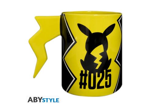 Duży kubek z uchwytem 3D Pokemon - Pikachu Lightning Bolt (460 ml)- Zdjęcie 2