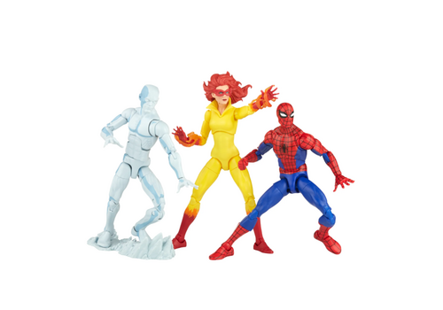 Zestaw 3 figurek Marvel Legends - Spider Man & His Amazing Friends (Spider-Man, Iceman, Firestar)- Zdjęcie 2