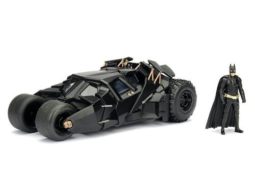 Model samochodu The Dark Knight Diecast 1/24 2008 Batmobile (Wraz z figurką Batman)