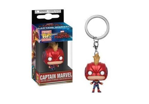 Brelok Captain Marvel POP! - Captain Marvel (z hełmem)