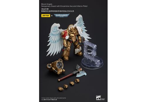 Figurka Warhammer 40k 1/18 - Blood Angels Sanguinary Guard with Encarmine Axe and Inferno Pistol- Zdjęcie 10