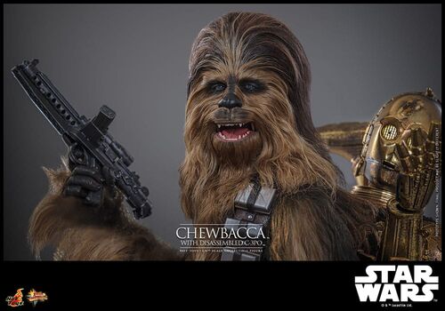 Figurka Star Wars: Imperium Kontratakuje Movie Masterpiece 1/6 - Chewbacca z C-3PO- Zdjęcie 5