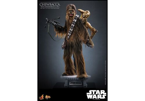 Figurka Star Wars: Imperium Kontratakuje Movie Masterpiece 1/6 - Chewbacca z C-3PO- Zdjęcie 7