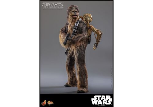 Figurka Star Wars: Imperium Kontratakuje Movie Masterpiece 1/6 - Chewbacca z C-3PO- Zdjęcie 11