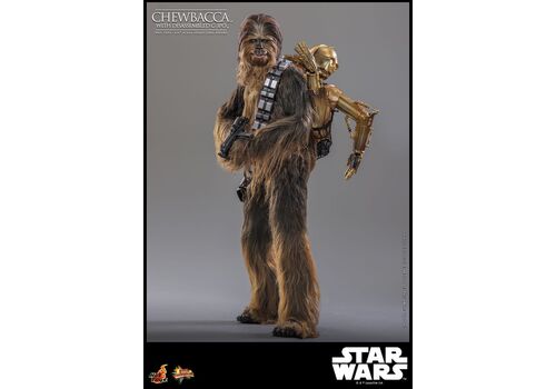 Figurka Star Wars: Imperium Kontratakuje Movie Masterpiece 1/6 - Chewbacca z C-3PO- Zdjęcie 12