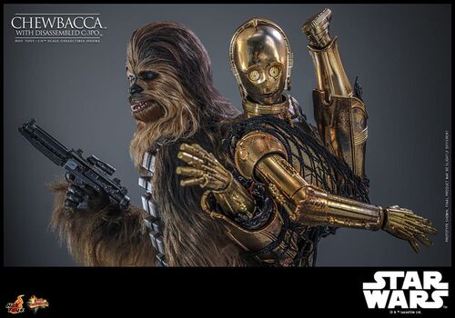 Figurka Star Wars: Imperium Kontratakuje Movie Masterpiece 1/6 - Chewbacca z C-3PO- Zdjęcie 15
