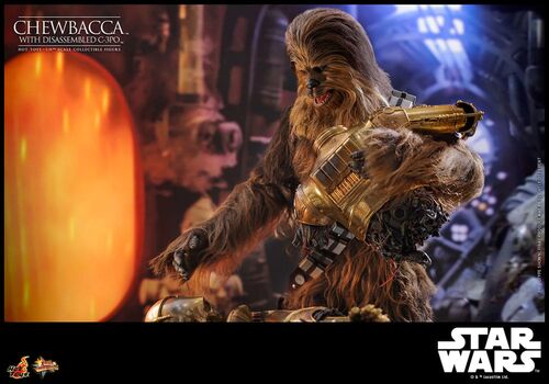 Figurka Star Wars: Imperium Kontratakuje Movie Masterpiece 1/6 - Chewbacca z C-3PO- Zdjęcie 17