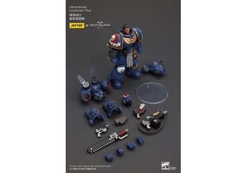 Figurka Warhammer 40k: Space Marine 2 1/18 - Ultramarines Lieutenant Titus- Zdjęcie 11