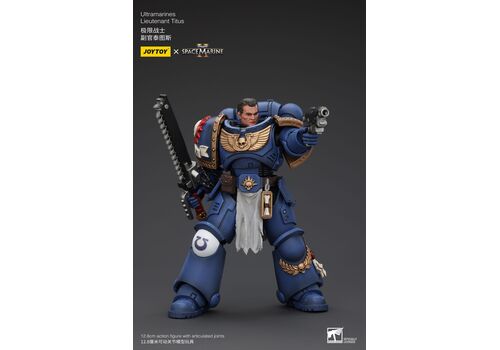 Figurka Warhammer 40k: Space Marine 2 1/18 - Ultramarines Lieutenant Titus- Zdjęcie 9