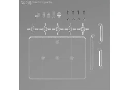 Podstawka dla figurek Gunpla 1:100 - Action Base 8 (przezroczysta)- Zdjęcie 2