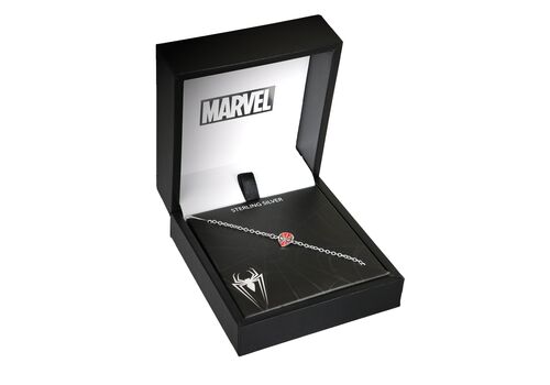 Bransoletka dziecięca srebrna Marvel Spider-Man 17 cm- Zdjęcie 2
