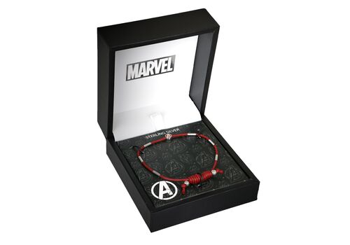 Bransoletka sznurkowa dziecięca Marvel Avengers 17 cm (ze srebrnymi elementami)- Zdjęcie 2