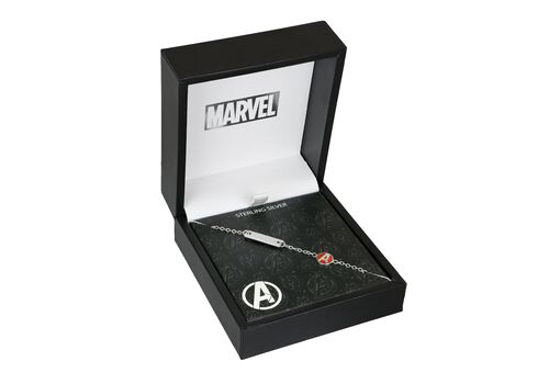 Bransoletka dziecięca srebrna Marvel Avengers 17 cm- Zdjęcie 2