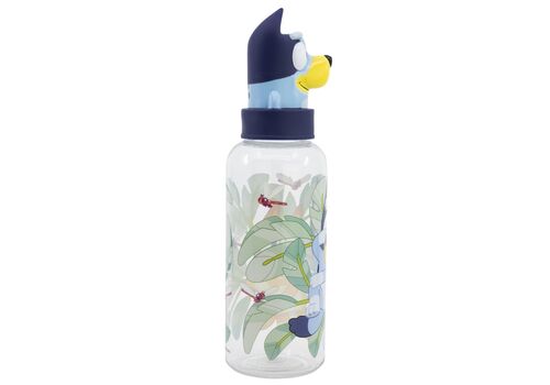 Butelka plastikowa z nakrętką 3D Bluey - Bluey i Bingo (560 ml)- Zdjęcie 2