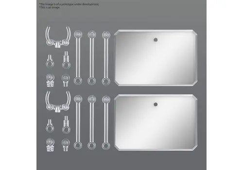 Podstawki dla figurek Gunpla 1/144 - Action Base 6 Mirror Stickers Set (przezroczyste)- Zdjęcie 2