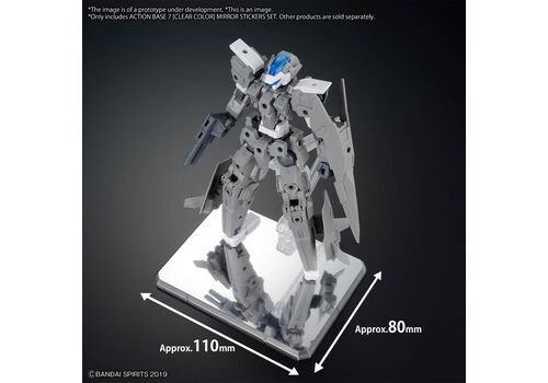 Podstawki dla figurek Gunpla 1/144 - Action Base 7 Mirror Stickers Set (przezroczyste)- Zdjęcie 5