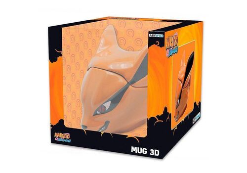Kubek ceramiczny z pokrywką Naruto Shippuden 3D - Kyubi (400 ml)- Zdjęcie 4