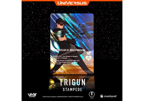 Karty do gry Universus CCG Challenger Series: Trigun Stampede (Deck) Wersja Angielska- Zdjęcie 5