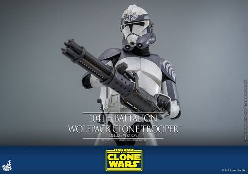 Figurka Star Wars: Wojny Klonów 1/6 - 104th Battalion Wolfpack Clone Trooper (Deluxe Ver.)- Zdjęcie 5