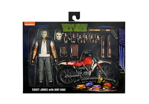 Figurka z pojazdem Teenage Mutant Ninja Turtles (1990) - Casey Jones with Dirt Bike- Zdjęcie 2