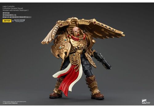 Figurka Warhammer Herezja Horusa 1/18 - Legio Custodes Custodian Venatari Squad Venatari with Kenetic Destroyer 2- Zdjęcie 5