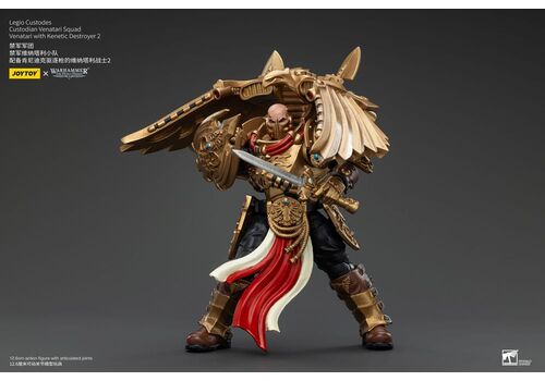 Figurka Warhammer Herezja Horusa 1/18 - Legio Custodes Custodian Venatari Squad Venatari with Kenetic Destroyer 2- Zdjęcie 6