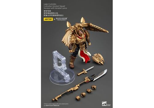 Figurka Warhammer Herezja Horusa 1/18 - Legio Custodes Custodian Venatari Squad Venatari with Venatari Lance- Zdjęcie 9