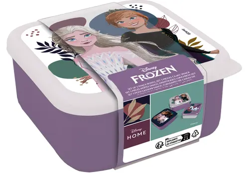 Zestaw 3 pojemników śniadaniowych Frozen - Elsa i Anna- Zdjęcie 2