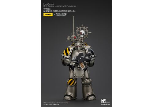Figurka Warhammer Herezja Horusa 1/18 - lron Warriors MKlIl Tactical Legionary with Nuncio-vox- Zdjęcie 3