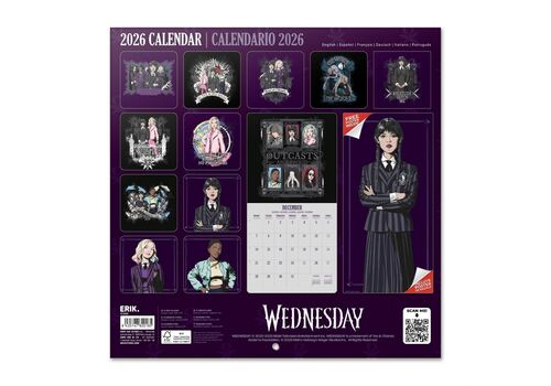 Kalendarz ścienny Wednesday 2026- Zdjęcie 2