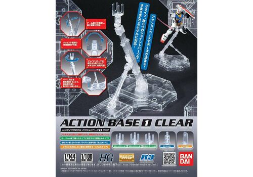 Podstawka dla figurek - Action Base 1 (przezroczysta)- Zdjęcie 3
