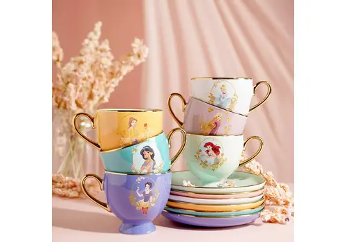 Filiżanka do herbaty ze spodkiem Disney Księżniczki - Jasmine (200 ml)- Zdjęcie 6