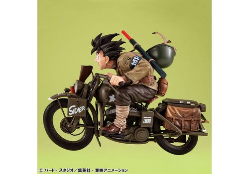 Figurka Dragon Ball Z Desktop Real McCoy 05 - Son Goku & Bike- Zdjęcie 3