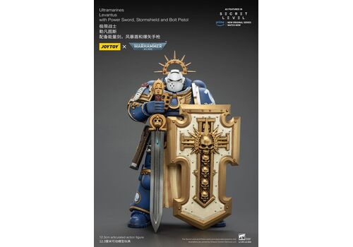 Figurka Warhammer 40k 1/18 - Ultramarines Levantus with Power Sword, Stormshield and Bolt Pistol- Zdjęcie 10