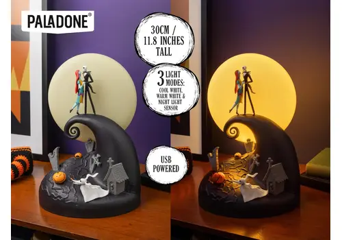 Lampka Diorama Miasteczko Halloween- Zdjęcie 3