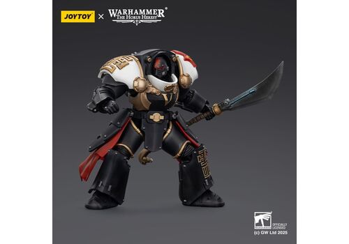 Figurka Warhammer Herezja Horusa 1/18 - White Scars Ebon Keshig Terminator 1 with Power Glaive- Zdjęcie 4