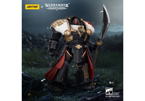 Figurka Warhammer Herezja Horusa 1/18 - White Scars Ebon Keshig Terminator 1 with Power Glaive- Zdjęcie 7