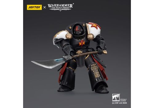 Figurka Warhammer Herezja Horusa 1/18 - White Scars Ebon Keshig Terminator 2 with Power Glaive- Zdjęcie 4
