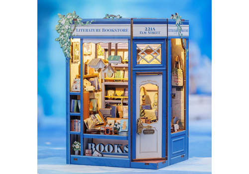 Drewniany model do sklejania Book Nook - Literature Bookstore- Zdjęcie 2