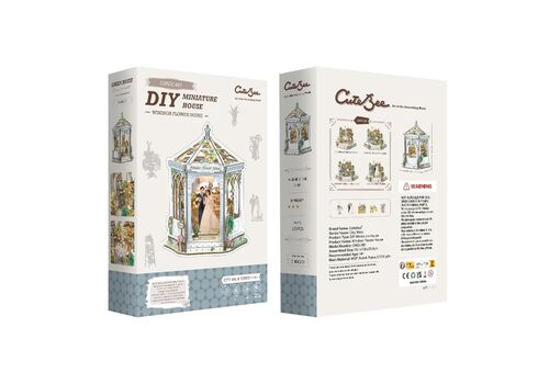 Drewniany model do sklejania Miniature House - Windsor Flower House- Zdjęcie 6